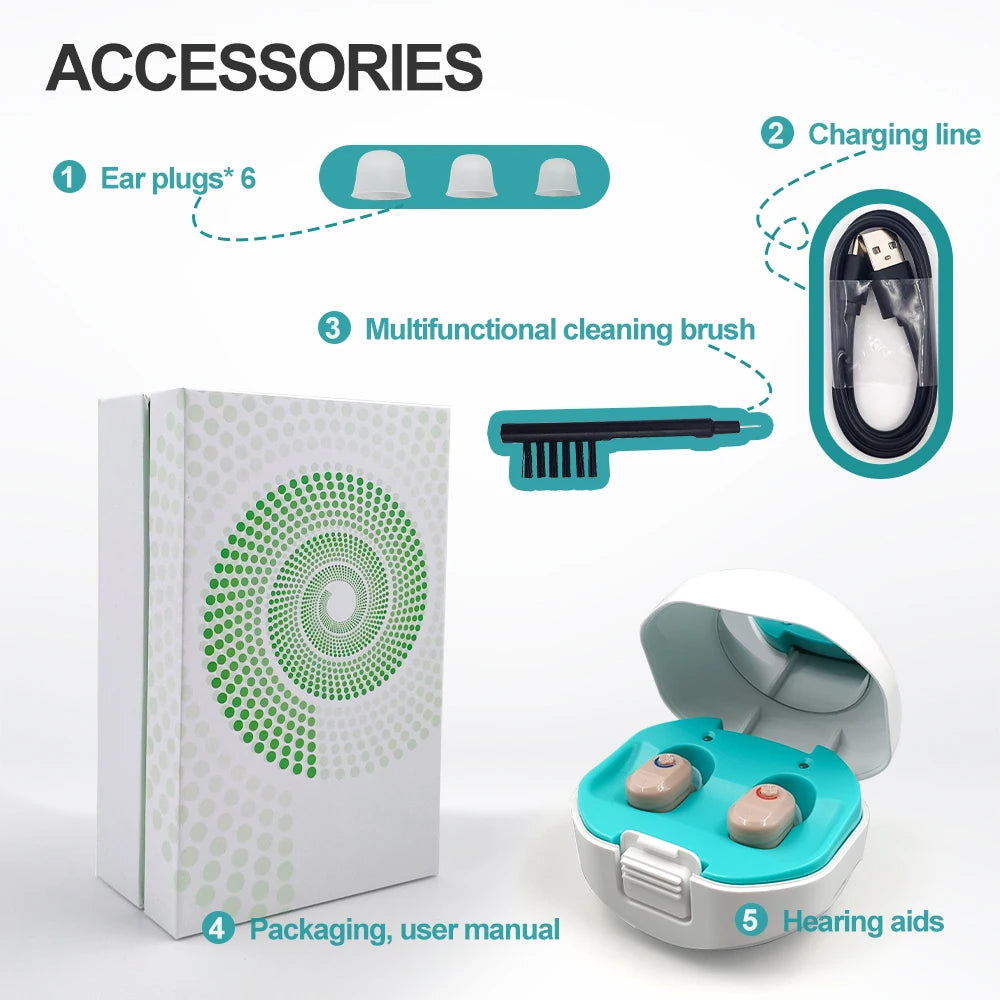Rechargeable Hearing Aid - Pair Hearing Aid