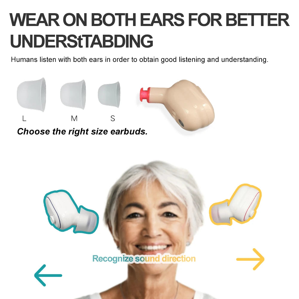 Rechargeable Hearing Aid - Pair Hearing Aid