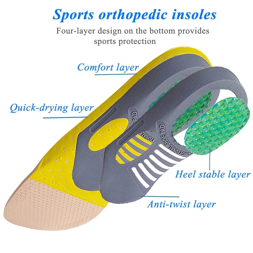 Orthopedic Insoles Support For Flat Feet, Plantar Fasciitis