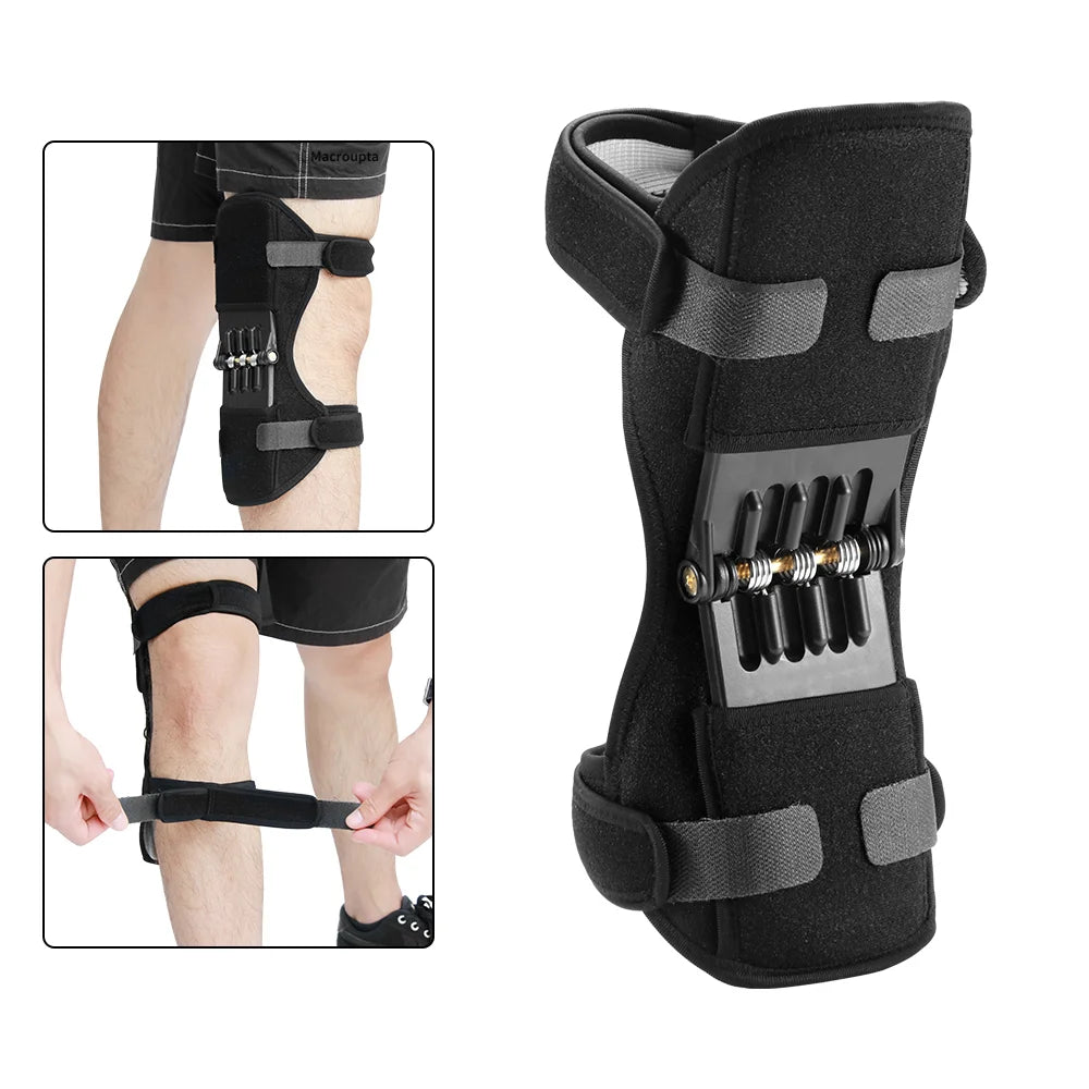 Hinged Knee Brace With Spring - Knee Protection