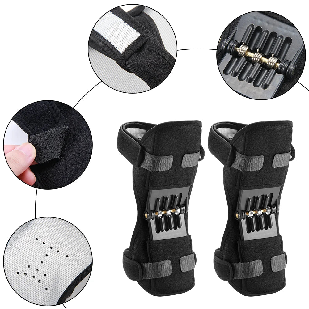 Hinged Knee Brace With Spring - Knee Protection