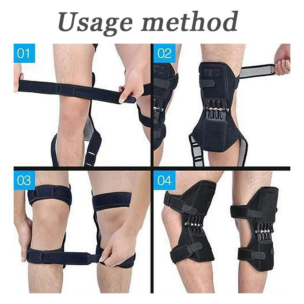 Hinged Knee Brace With Spring - Knee Protection