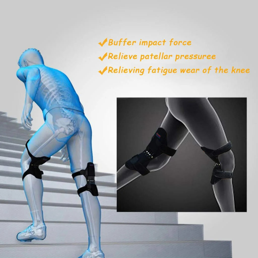 Hinged Knee Brace With Spring - Knee Protection