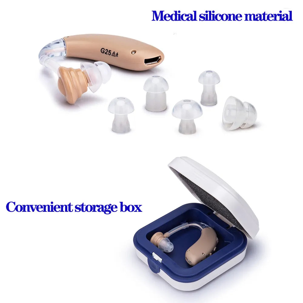 Hearing Aid Rechargeable - Hearing Amplifier