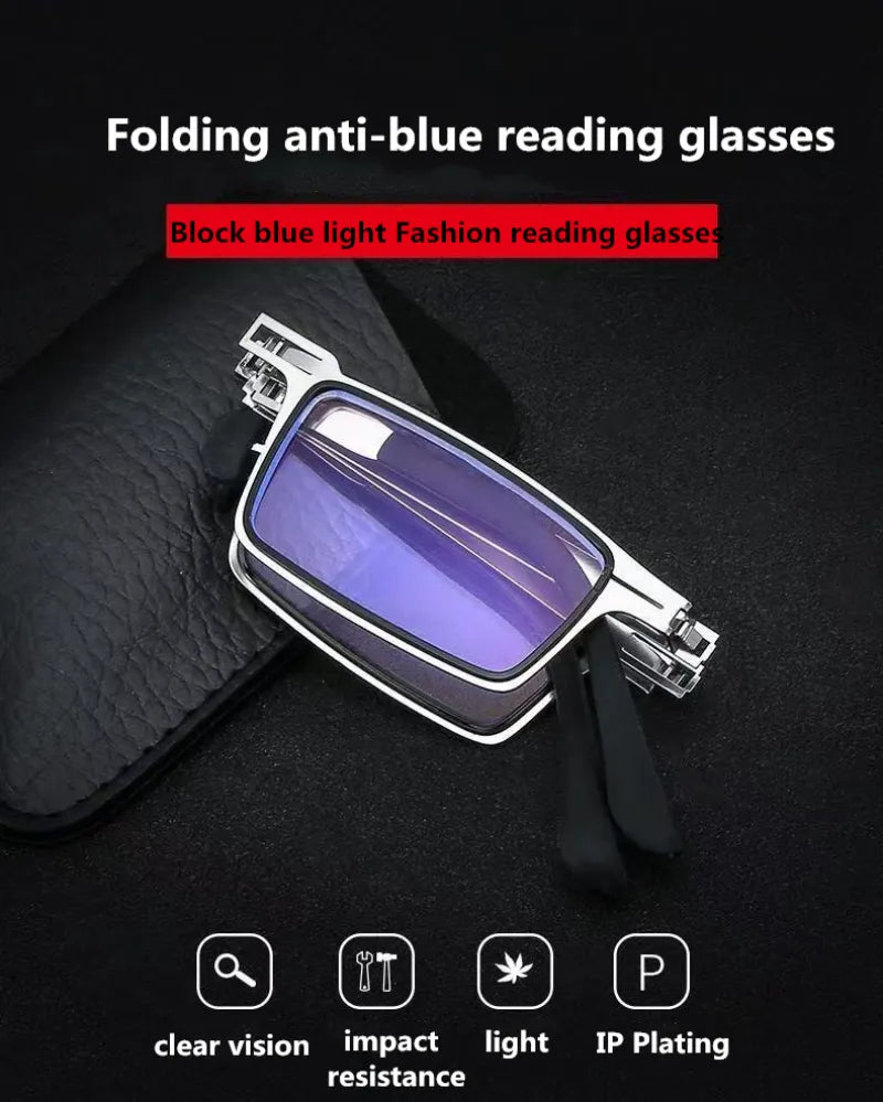 Portable Folding Reading Glasses - Anti Blue Light Eyewear