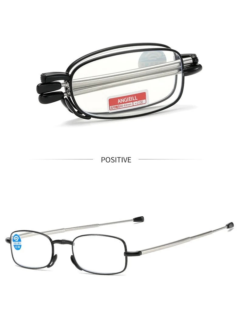 Portable Folding Reading Glasses  - With Storage Bag