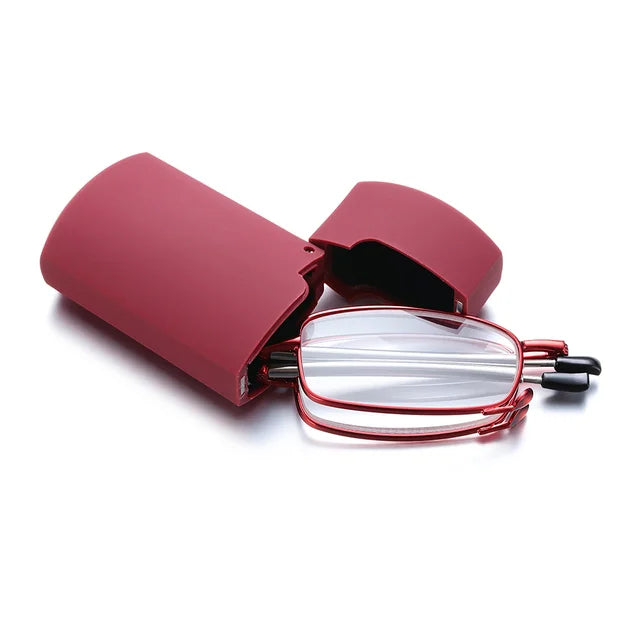 Folding Reading Glasses - Portable With Case