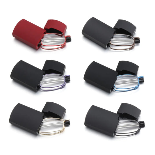 Folding Reading Glasses - Portable With Case