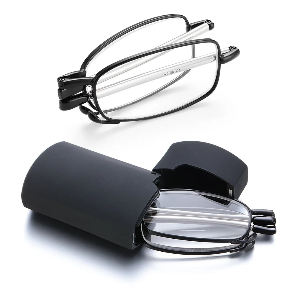 Folding Reading Glasses - Portable With Case