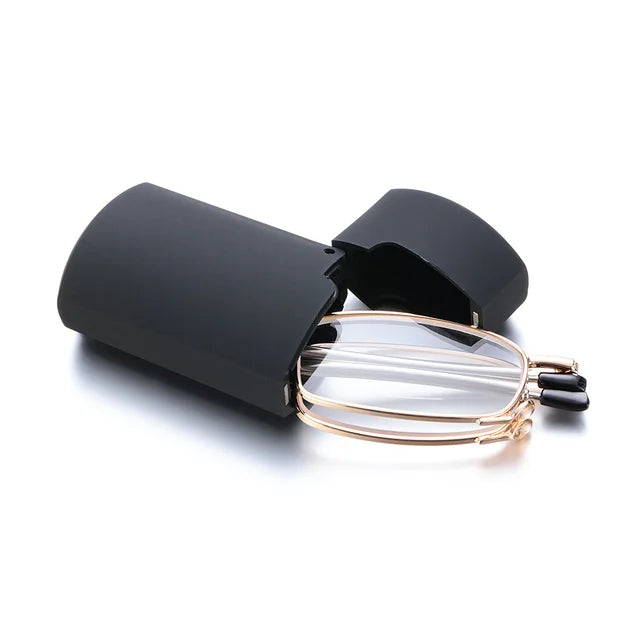 Folding Reading Glasses - Portable With Case