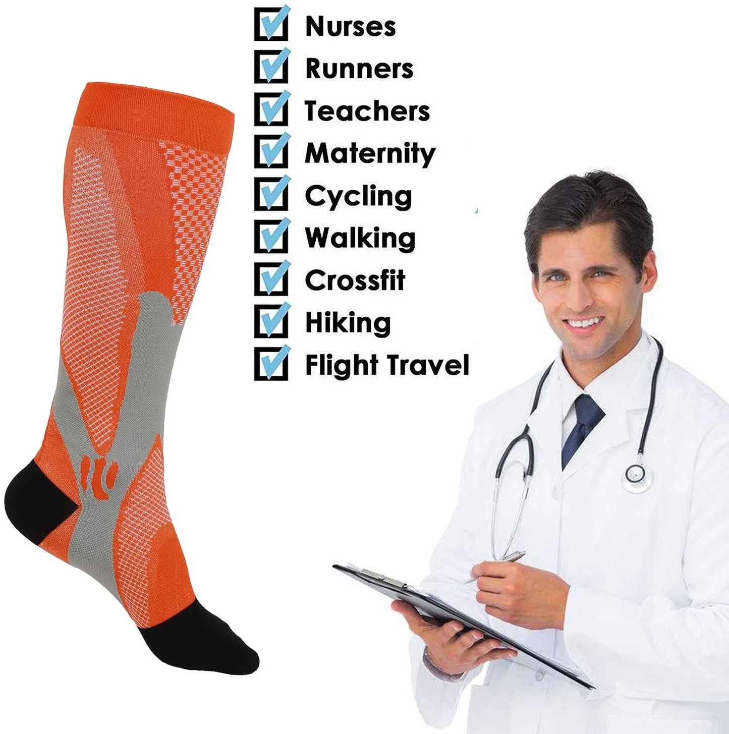 High Compression Sock 20-30 mmhg - Running Compression Socks