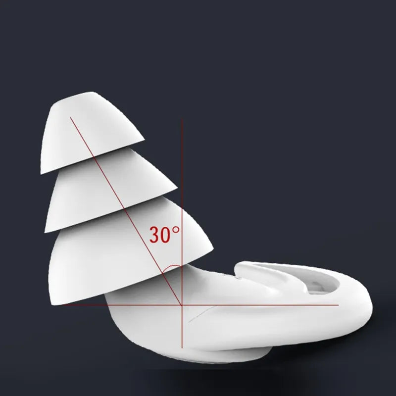 Soft Silicone Ear Plugs 3 Layers – Insulation Ear Protector