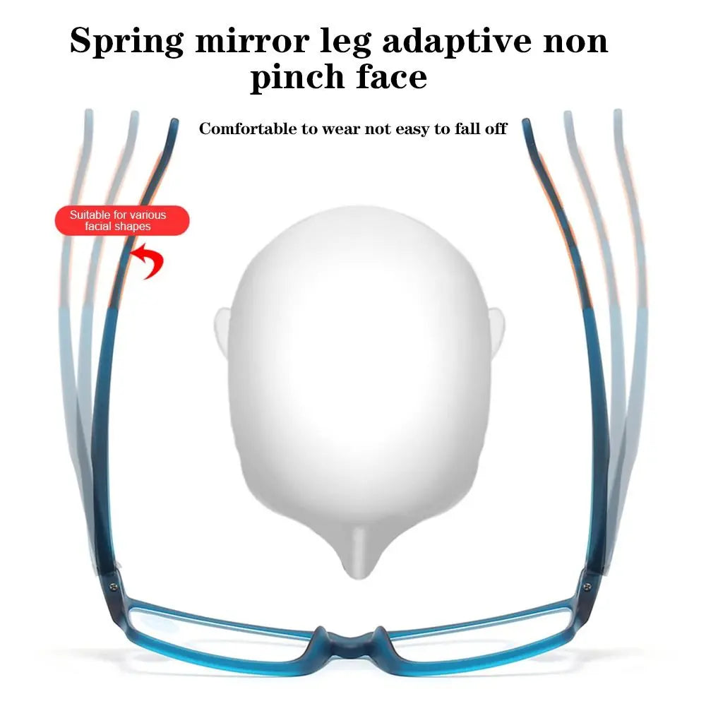 Sport Anti-Blue Light Reading Glasses With Ultralight Rectangle Frame