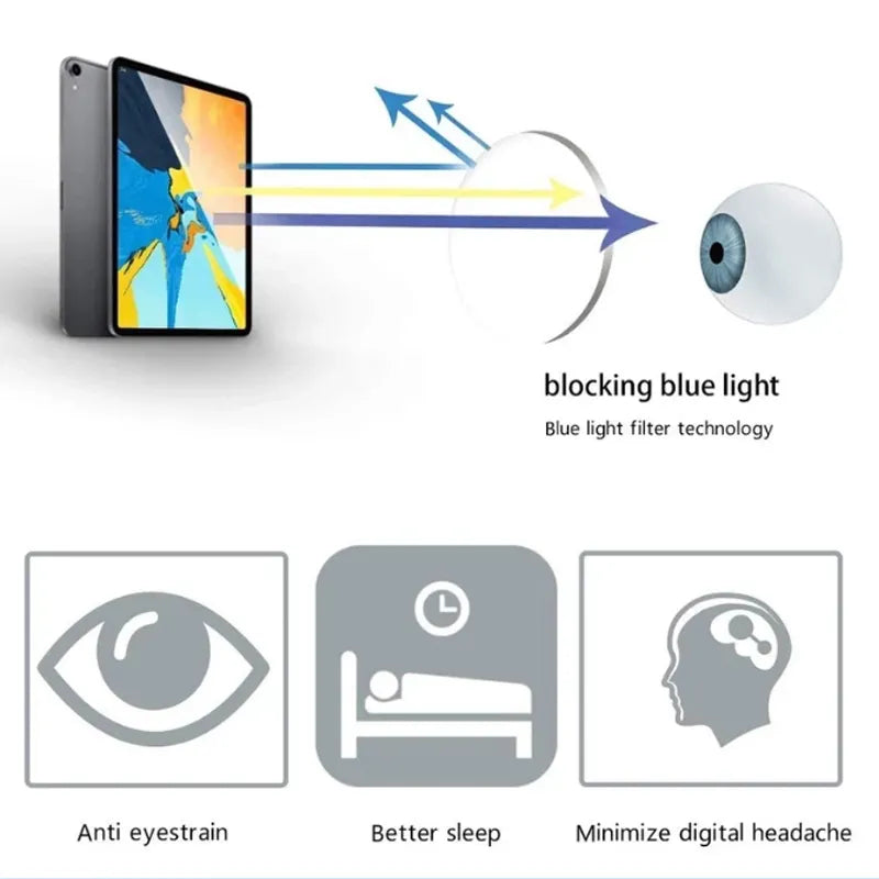 Titanium TR90 Glasses - Blue Light Blocker Titanium Frame