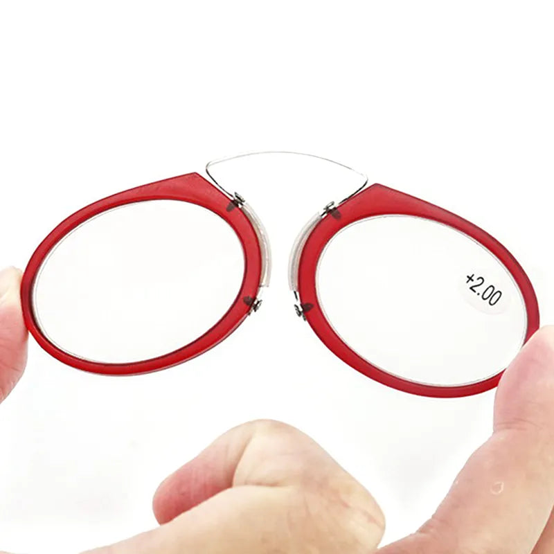 Ultra Thin Reading Glasses With Case On Phone Portable