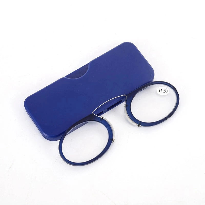 Ultra Thin Reading Glasses With Case On Phone Portable