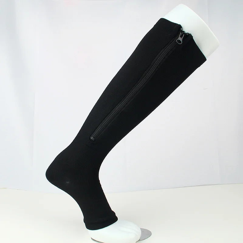 Unisex Zipper High Compression Socks