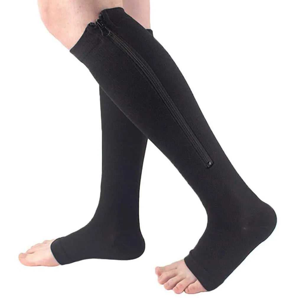 Unisex Zipper High Compression Socks