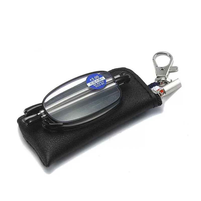 Portable Folding Reading Glasses  - With Storage Bag
