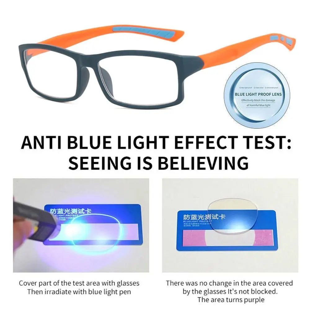 Anti-Blue Light Reading Glasses With Lightweight Rectangle Frame