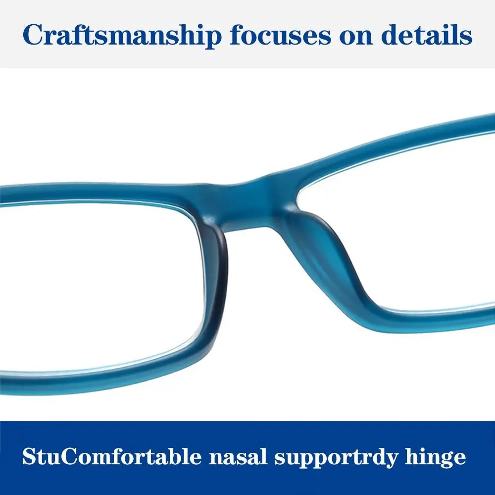 Anti-Blue Light Reading Glasses With Lightweight Rectangle Frame