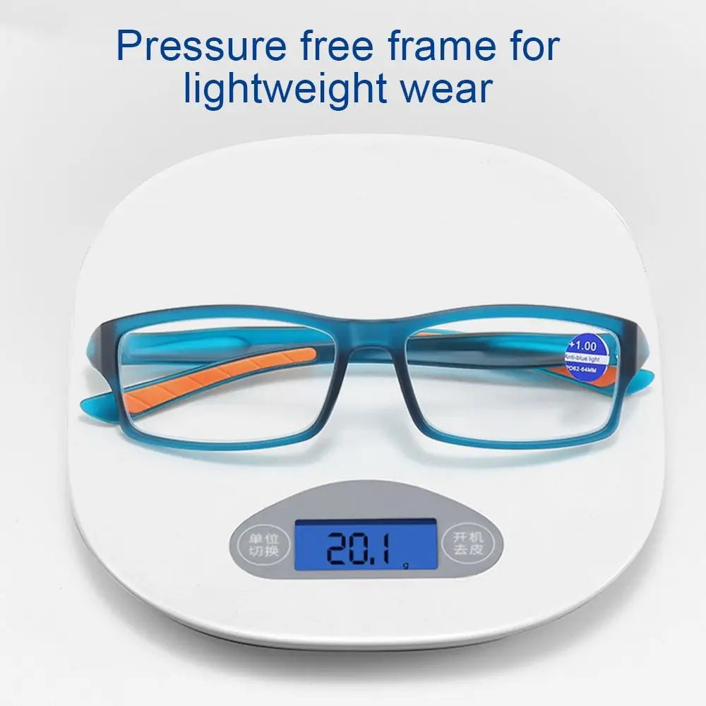 Anti-Blue Light Reading Glasses With Lightweight Rectangle Frame
