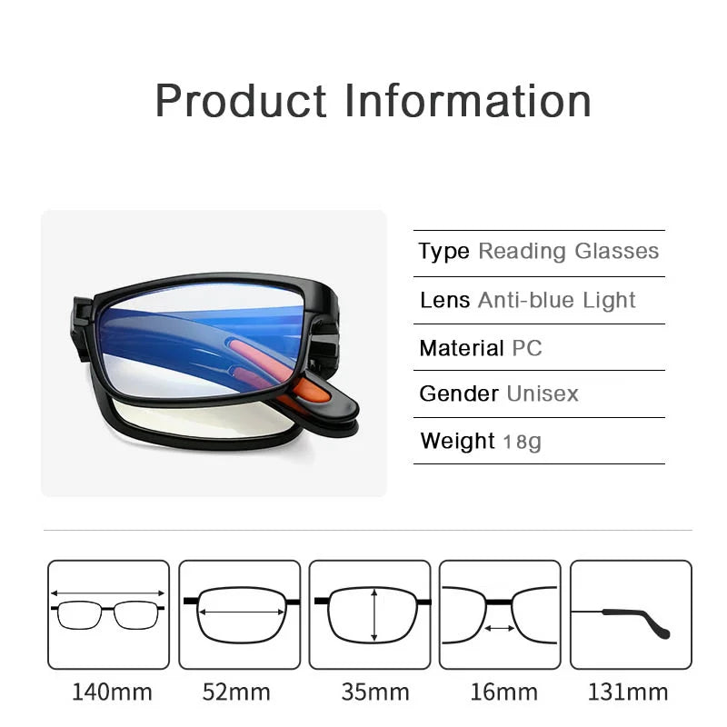 Folding Glasses For Reading - Portable Eyewear