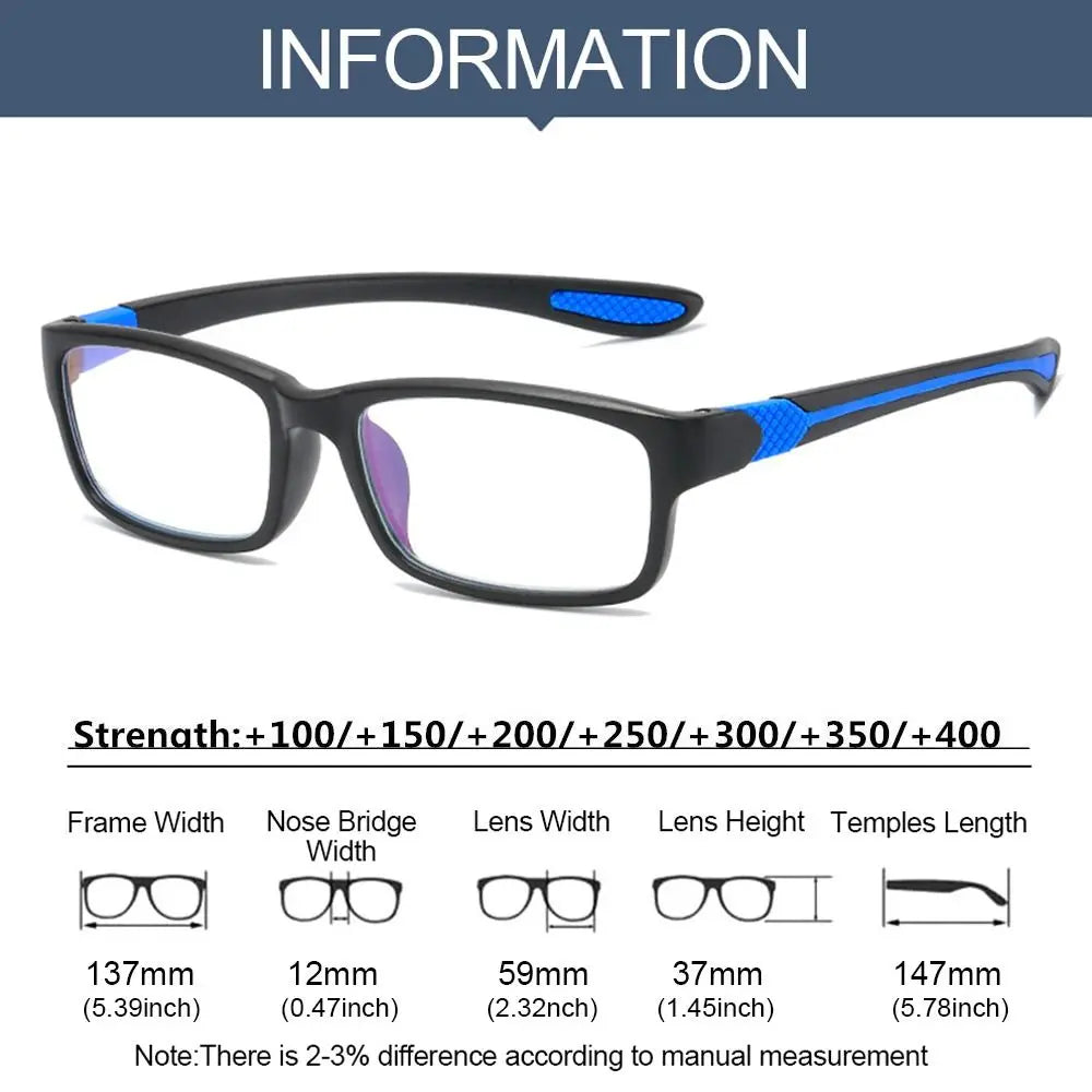 Blue Light Blocking Reading Glasses With Lightweight Unisex Frame