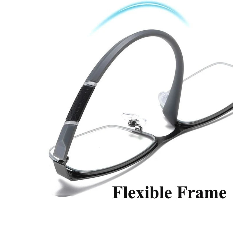 Business Reading Glasses With Anti-Blue Light Half-Frame Design