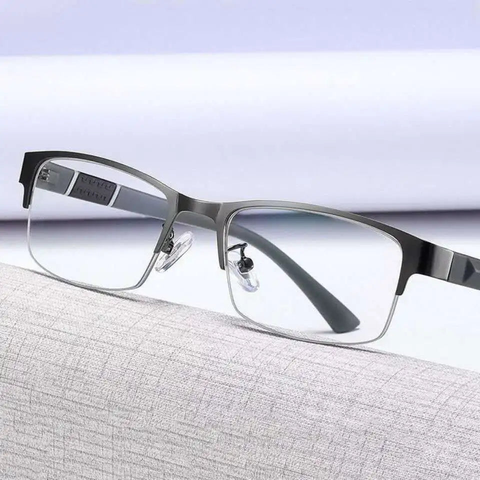 Business Reading Glasses With Anti-Blue Light Half-Frame Design