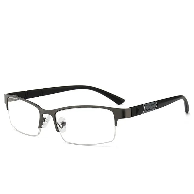 Business Reading Glasses With Anti-Blue Light Half-Frame Design