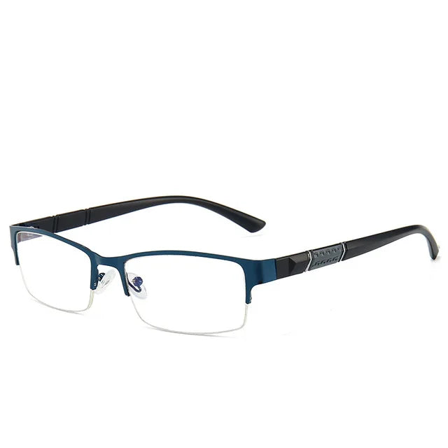 Business Reading Glasses With Anti-Blue Light Half-Frame Design