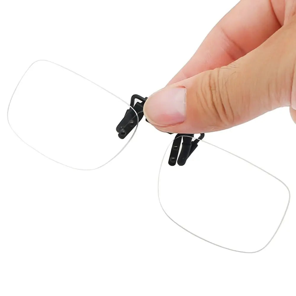 Flip Up Reading Glasses With Rimless Clip-On Lenses