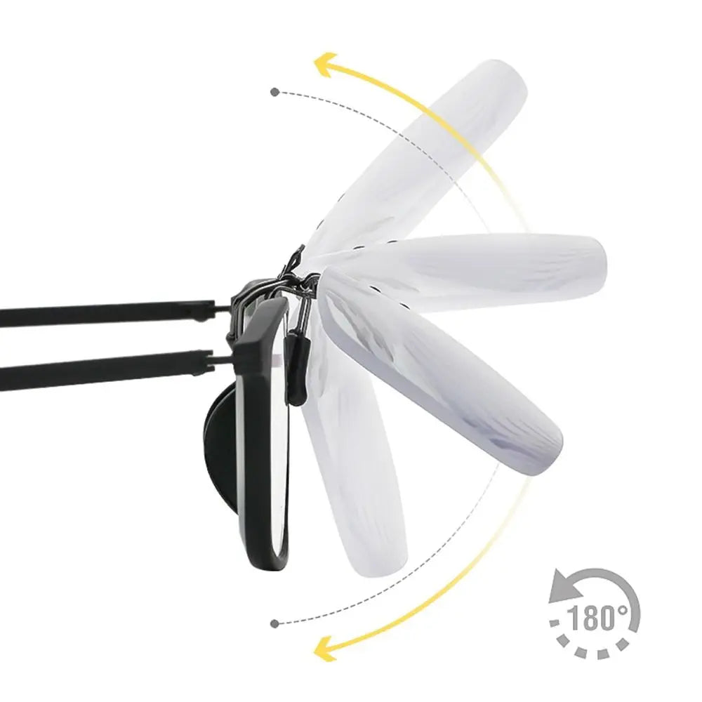 Flip Up Reading Glasses With Rimless Clip-On Lenses