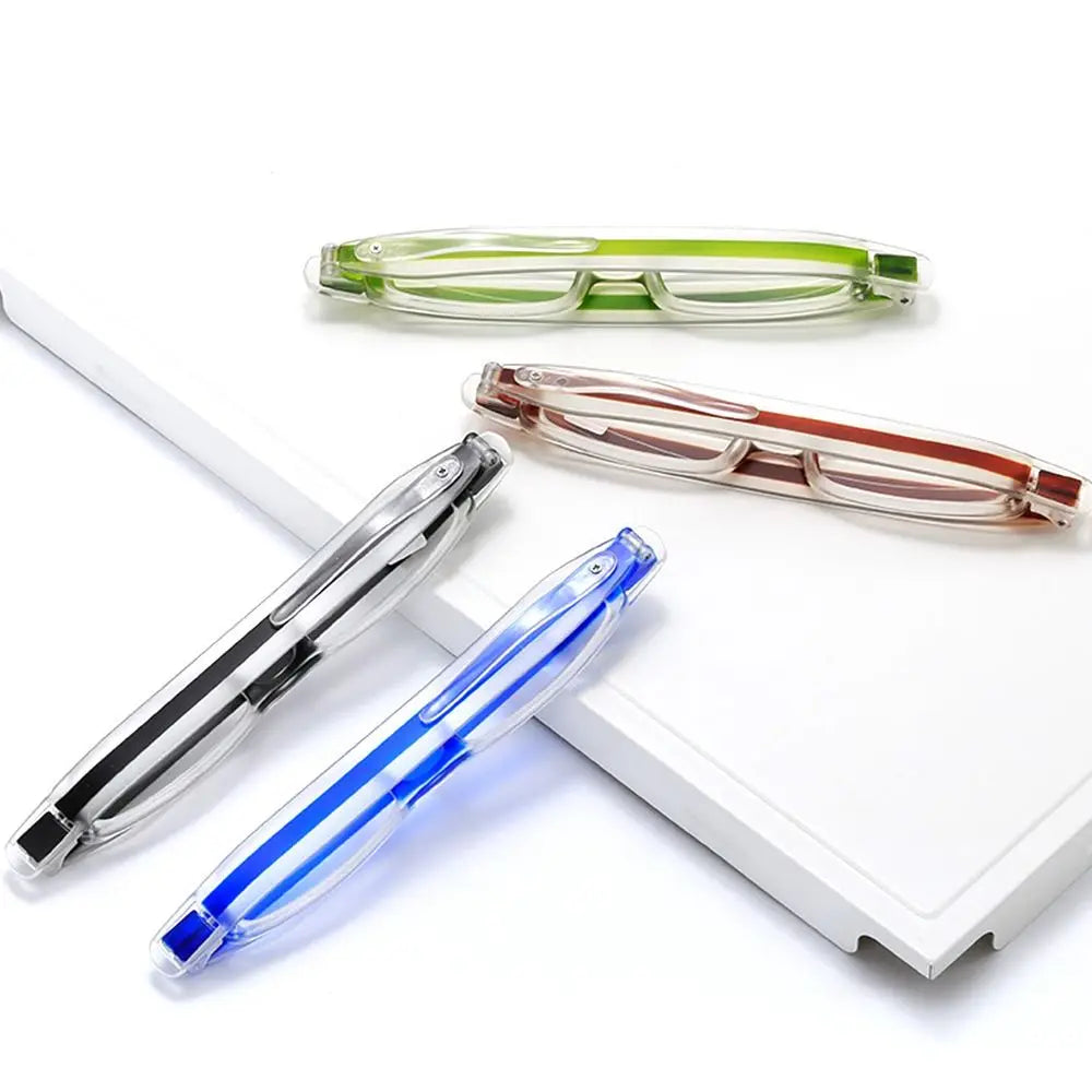 Folding Reading Glasses With 360 Degree Rotation And Clear Lenses