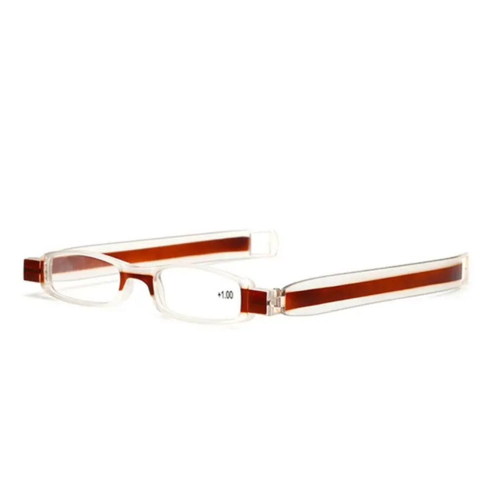 Folding Reading Glasses With 360 Degree Rotation And Clear Lenses