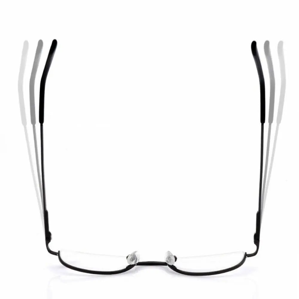Half Moon Reading Glasses With Spring Hinge Frame
