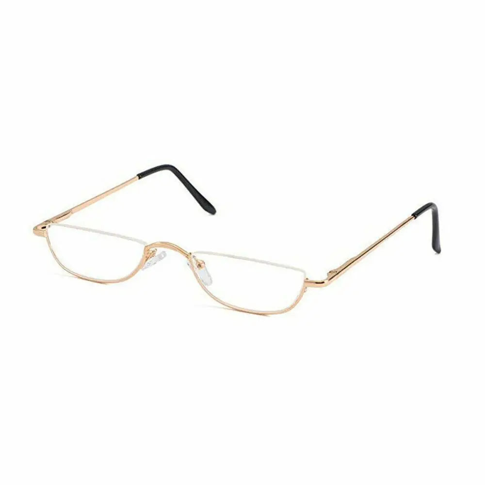 Half Moon Reading Glasses With Spring Hinge Frame
