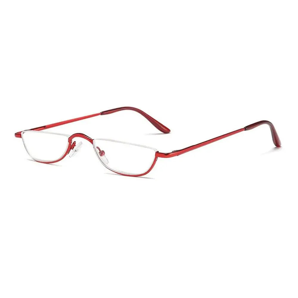Half Moon Reading Glasses With Spring Hinge Frame