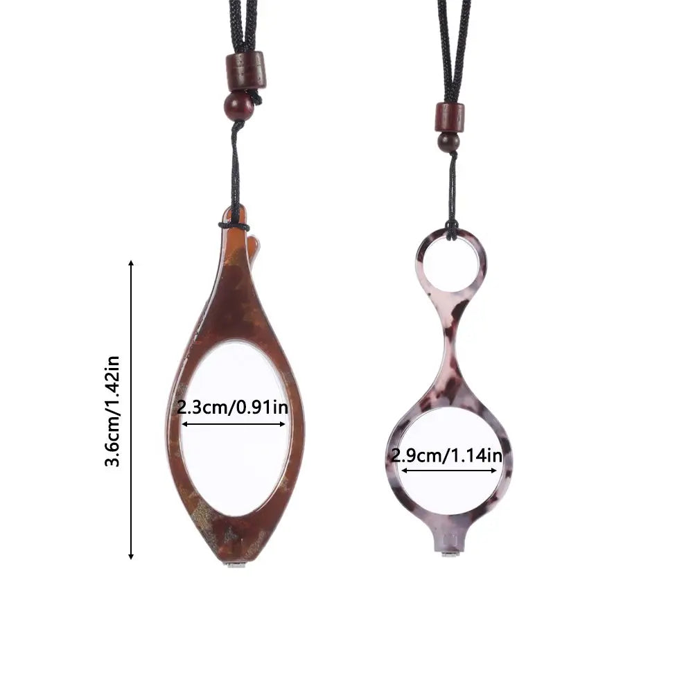 Hanging Neck Reading Glasses With Foldable Oval Frame