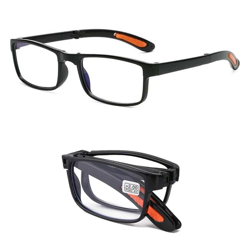 Men's Folding Reading Glasses With Anti-Blue Light Lenses