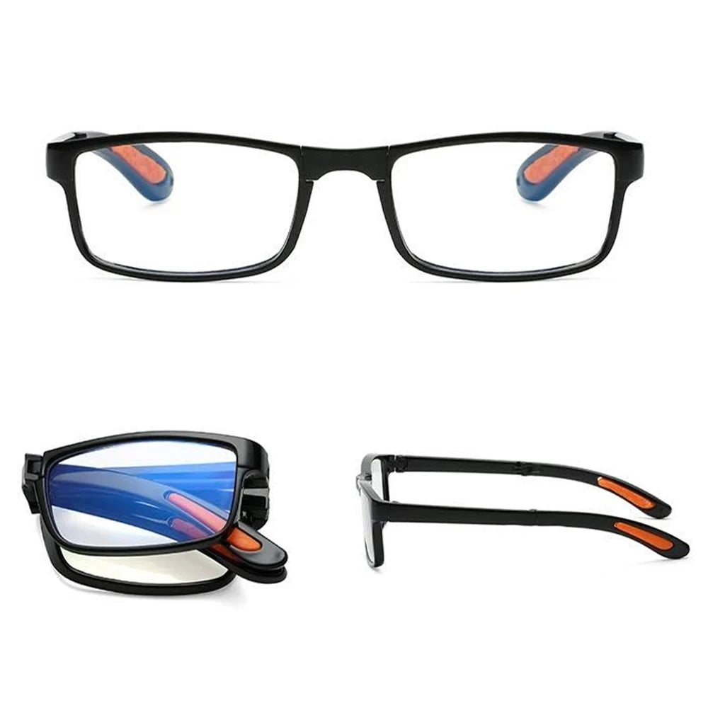 Men's Folding Reading Glasses With Anti-Blue Light Lenses