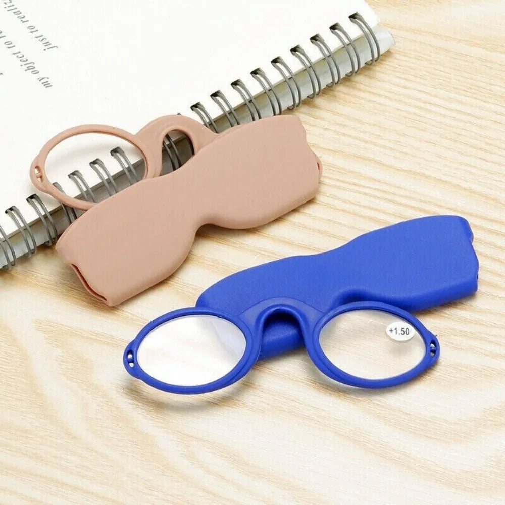 Mini Pince-Nez Reading Glasses With Protective Case