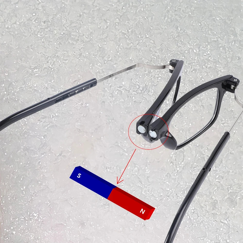 Portable Folding Reading Glasses With Adjustable Fit
