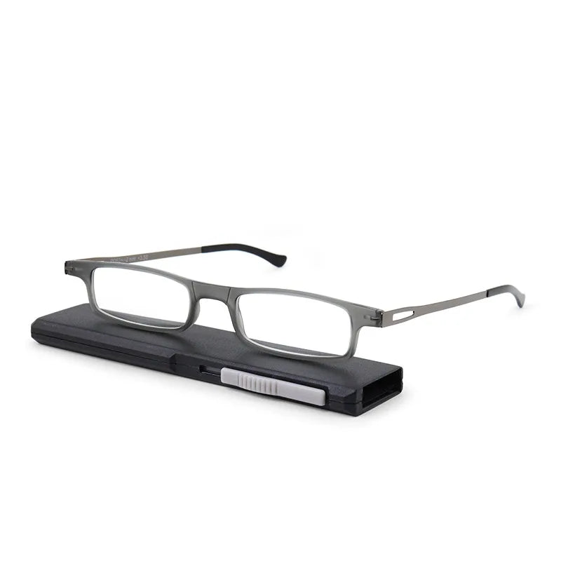 Portable Reading Glasses With Push-Pull Protective Case