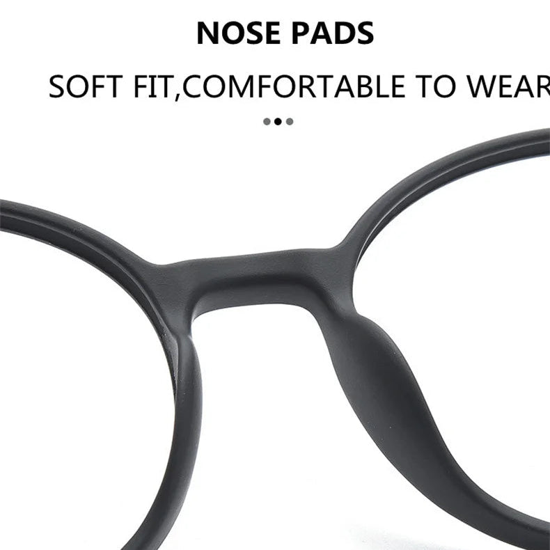 Retro Round Reading Glasses With Anti-Blue Light Lenses