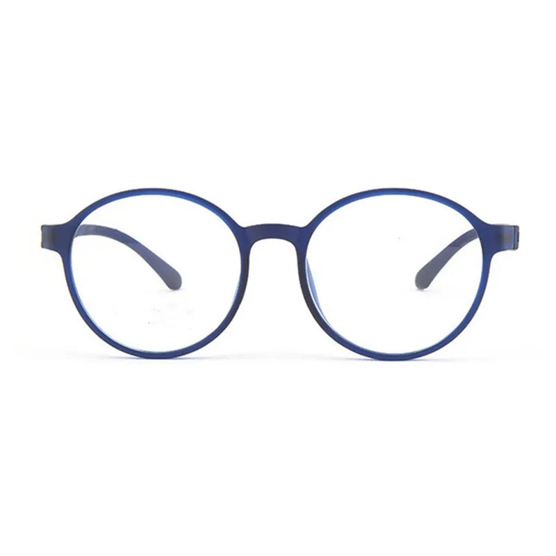 Retro Round Reading Glasses With Anti-Blue Light Lenses