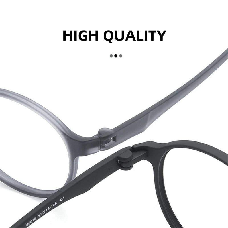 Retro Round Reading Glasses With Anti-Blue Light Lenses