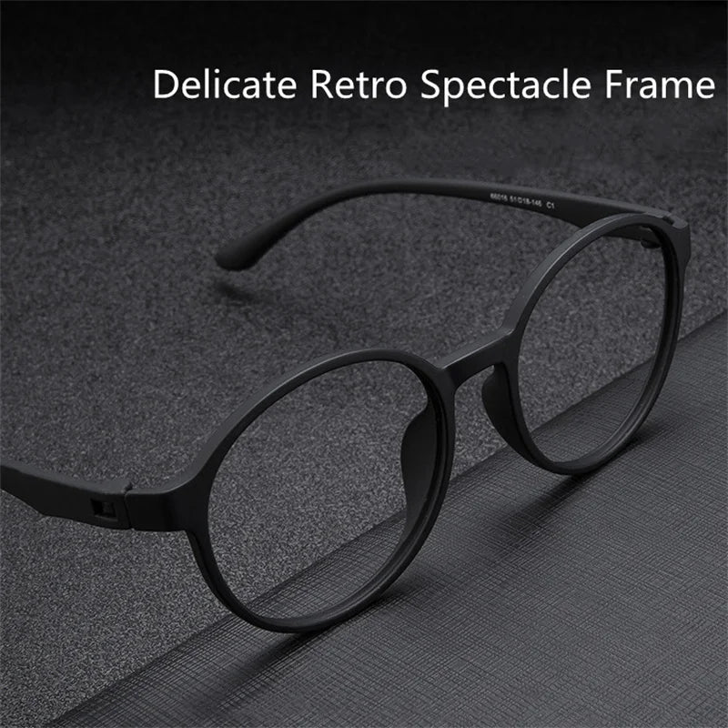 Retro Round Reading Glasses With Anti-Blue Light Lenses