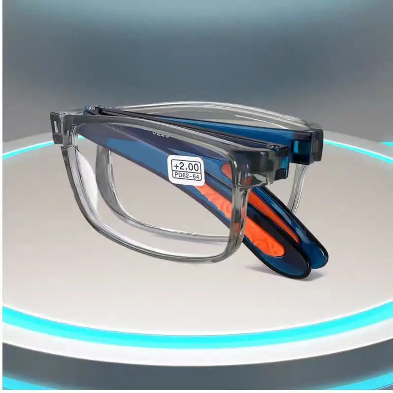 Men's Folding Reading Glasses - Anti-Blue Light